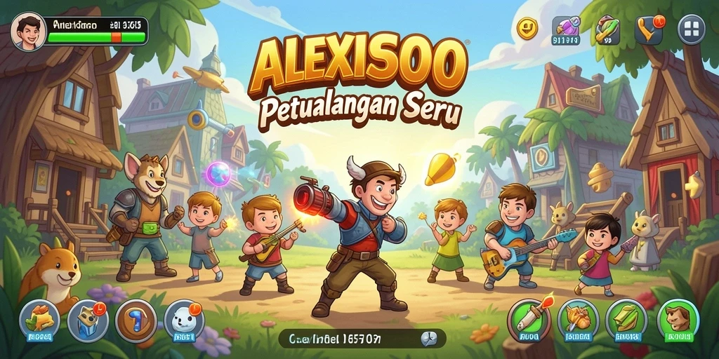 Tampilan Screenshot ALEXIS500 menampilkan aksi seru dalam game Arcade.