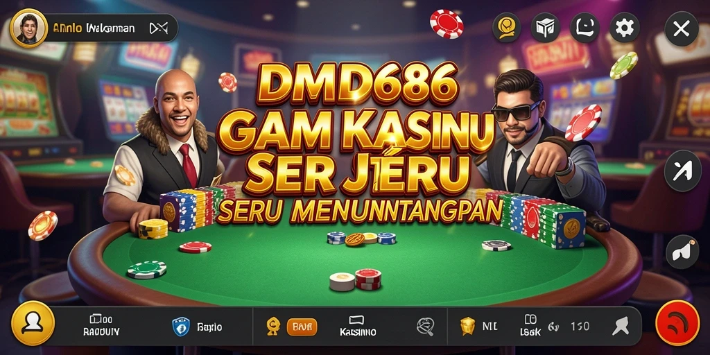 Tampilan menarik dari gameplay DMD686 dalam suasana Kasino.