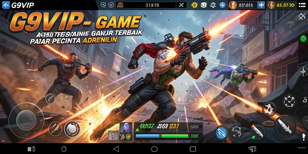 Tampilan seru G9VIP saat gameplay aksi yang intens.