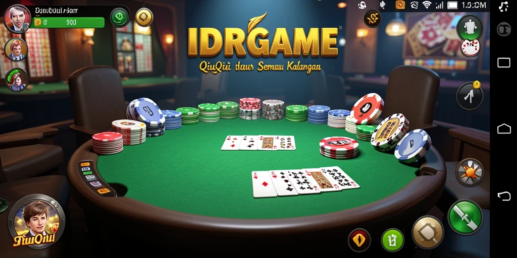 Tampilan gameplay QiuQiu yang menegangkan dan seru.