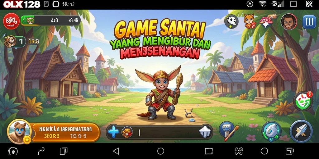 Screenshot OLX128 menampilkan pengalaman bermain yang seru dan menghibur.